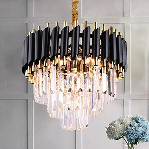 Modern Crystal Chandelier Light 3 Tiers Raindrop Crystals Pendant Light Fixture Flush Mount Ceiling  | Amazon (US)
