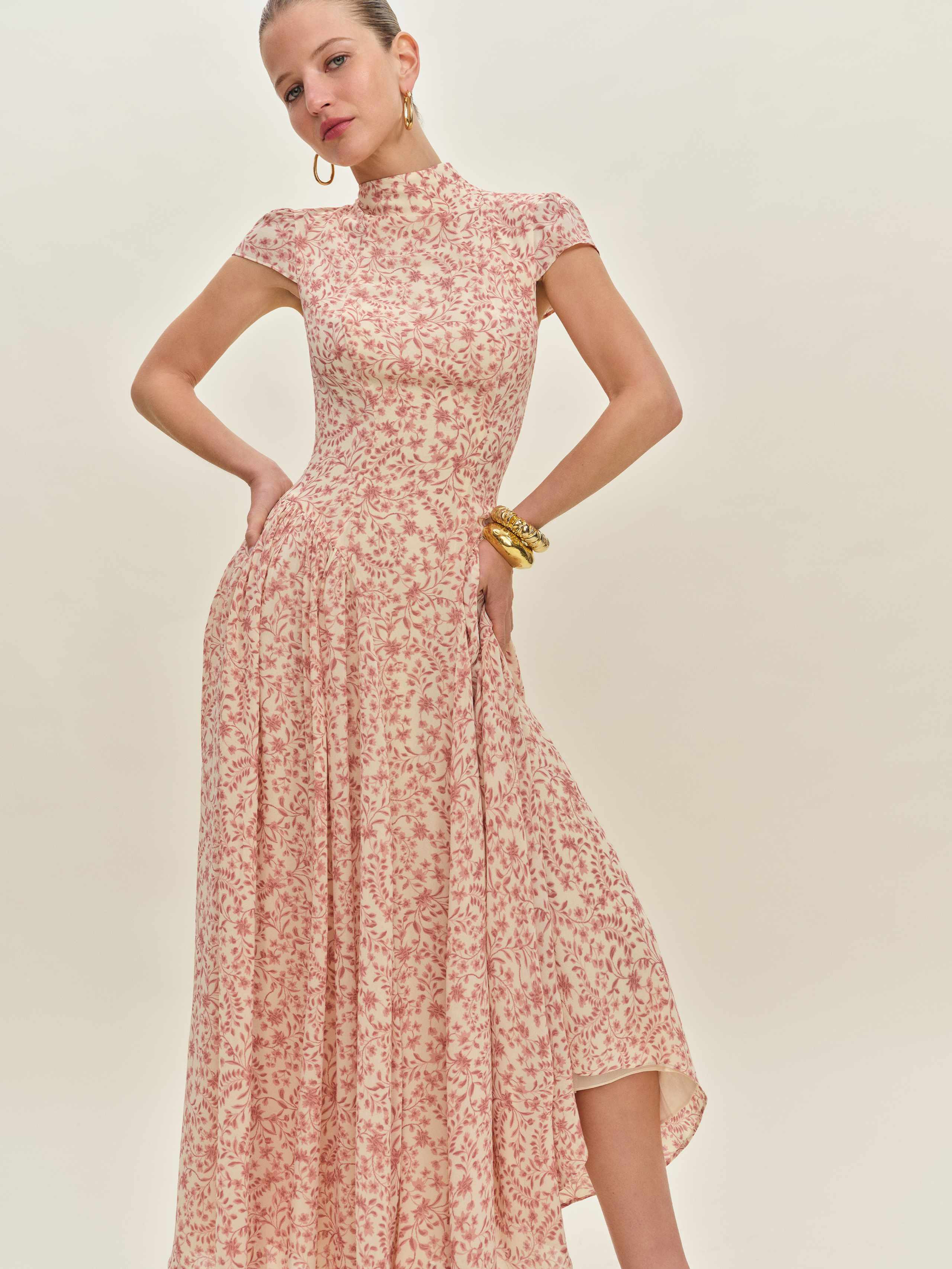 Reformation Maven Dress Pink 4 | Reformation (Global)