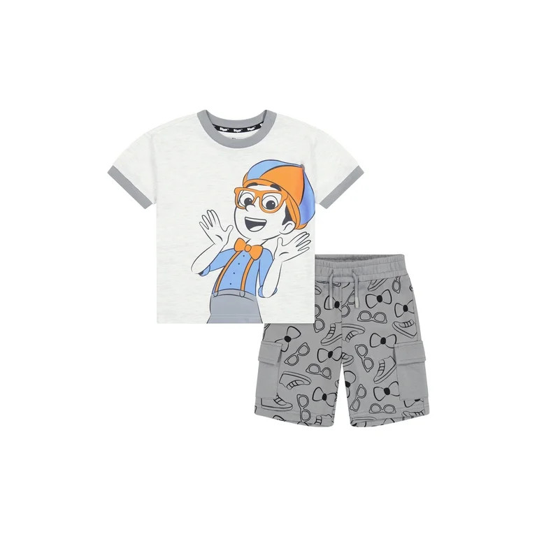 Blippi Toddler Boy Short Set, Sizes 12 Months-5T | Walmart (US)