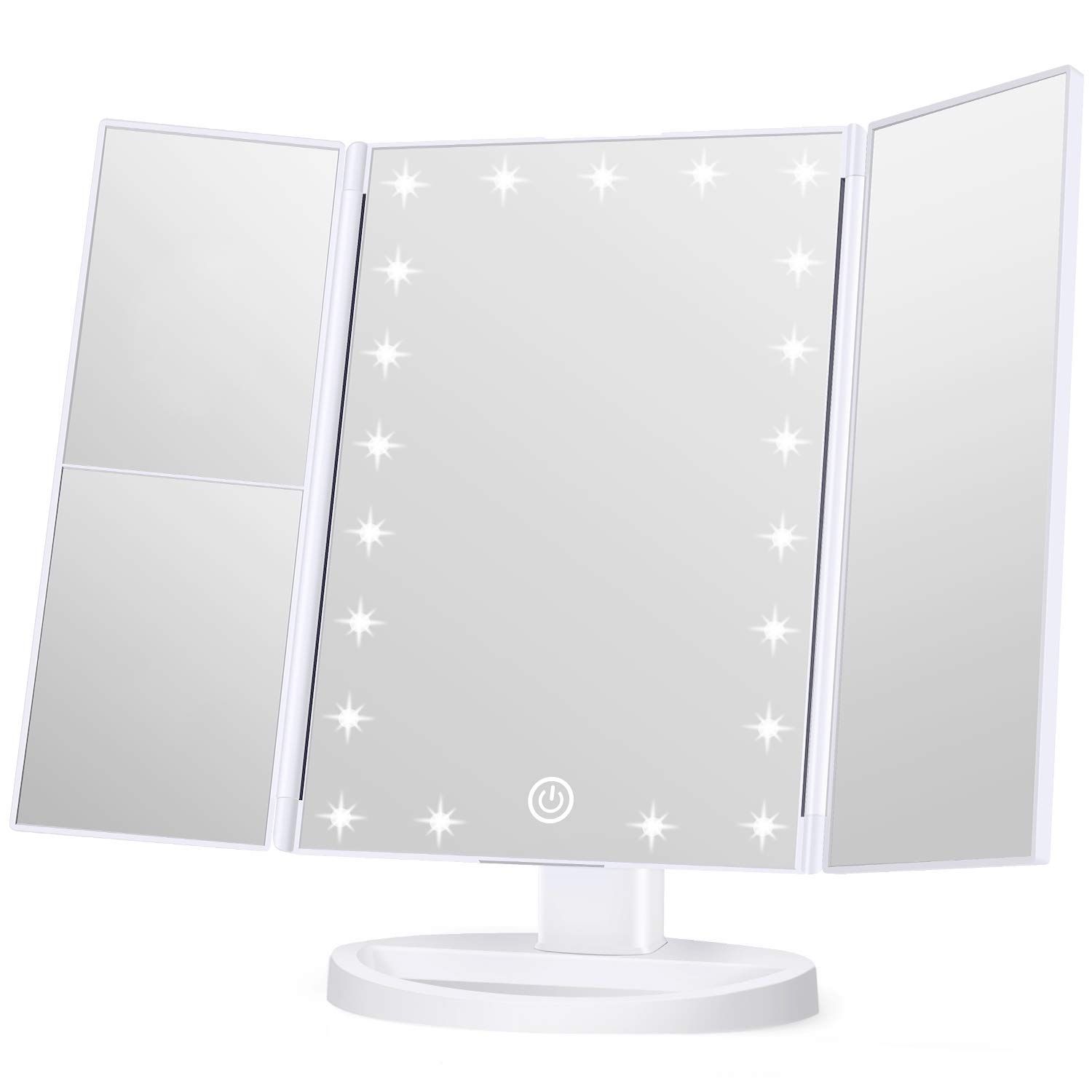 WONDRUZ Makeup Mirror Vanity Mirror with Lights, 1x 2X 3X Magnification, Touch Screen Switch, Dua... | Amazon (US)