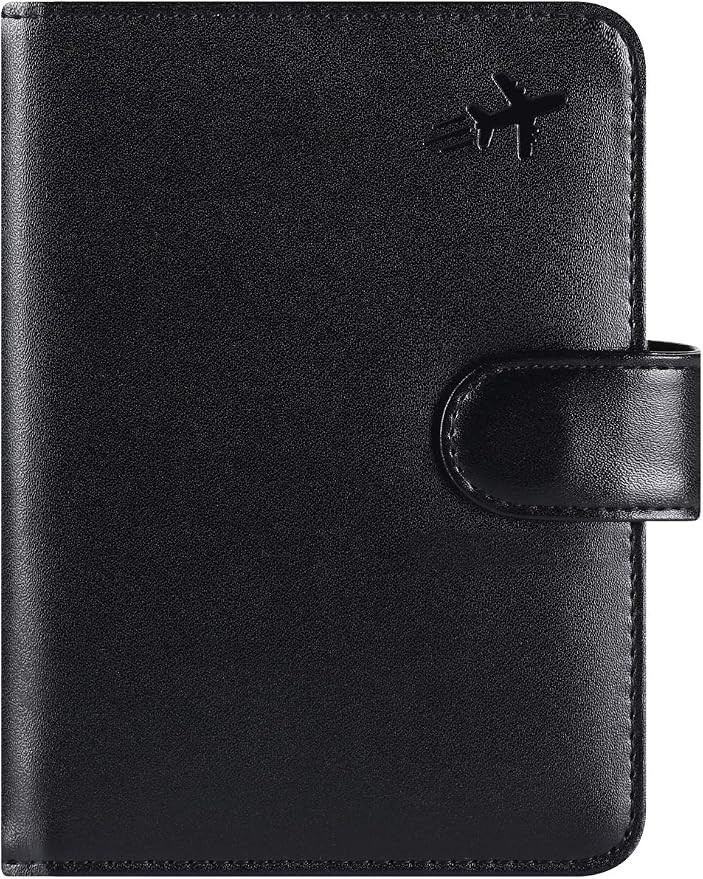 Passport Holder Cover Wallet RFID Blocking Leather Card Case Travel Accessories for Women Men (#B... | Amazon (US)