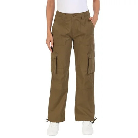 HDE Women s High Waisted Baggy Y2K Cargo Pants with Pockets Brown XXL | Walmart (US)