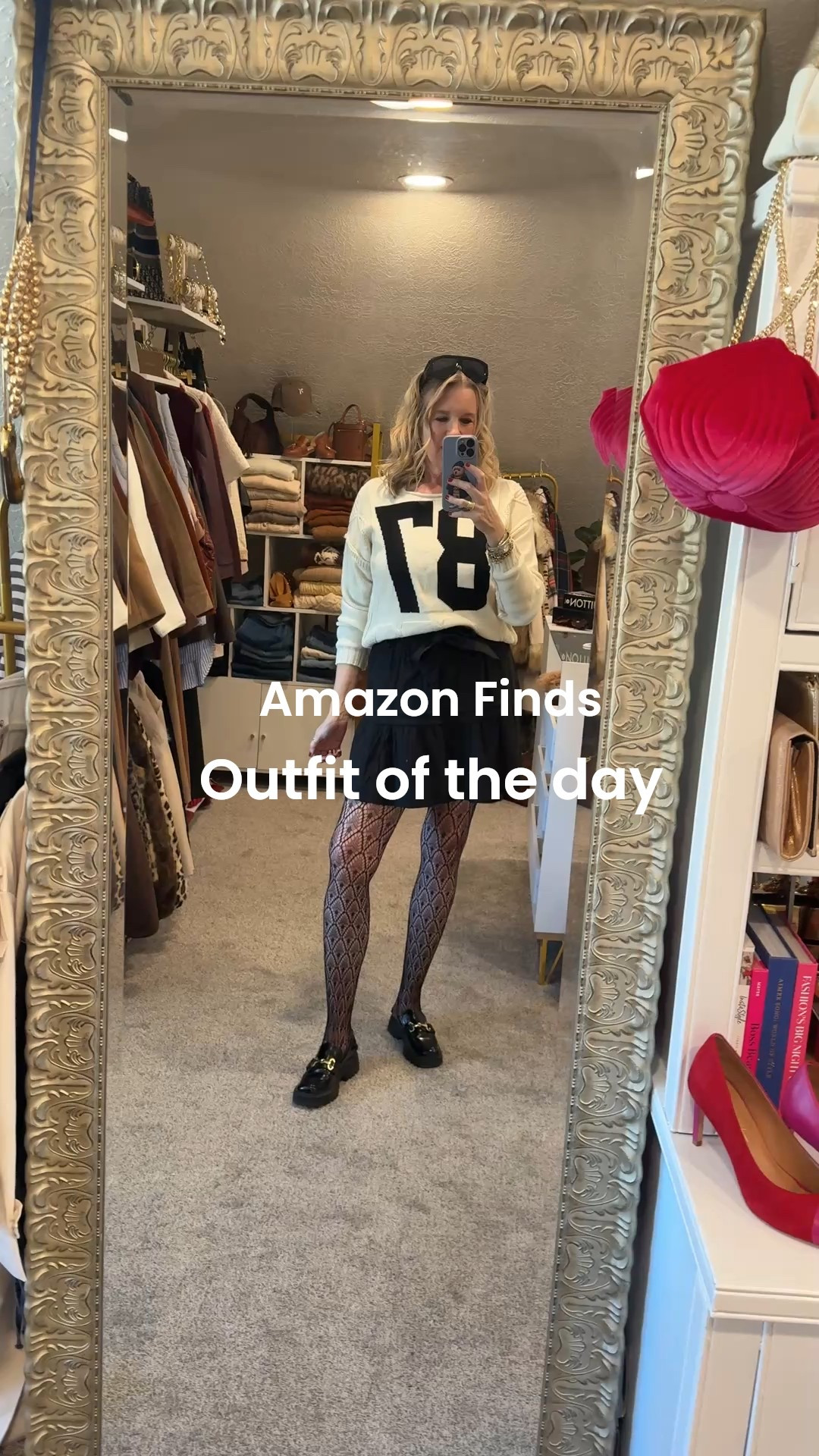 Amazon Finds

Outfit of the day

Preppy vibe-skirt & Sweater

#87 this fun raw hem detail light weight sweater is preppy and cute style alone or wear a button up or tee shirt under🖤 tts in a med, great quality 
Inspired by Free people

This cute fully lined pleated bow waist mini skirt fits tts in a med & great quality on sale $19

(I am tall so it’s shorter on me due to my height) 

Textured stockings comes in a 5 different style pack under $15 all differnt textures! Great quality and hard to snag
Tts 

Steve Madden (Gucci inspired) platform loafers 
Tts and give this outfit a preppy vibe 

Amazon find two pack of sunglasses inspired by tom ford 
So good and two pairs under $20 

Black & gold hoop earring 

#LTKSaleAlert #LTKootd #LTKgrwm