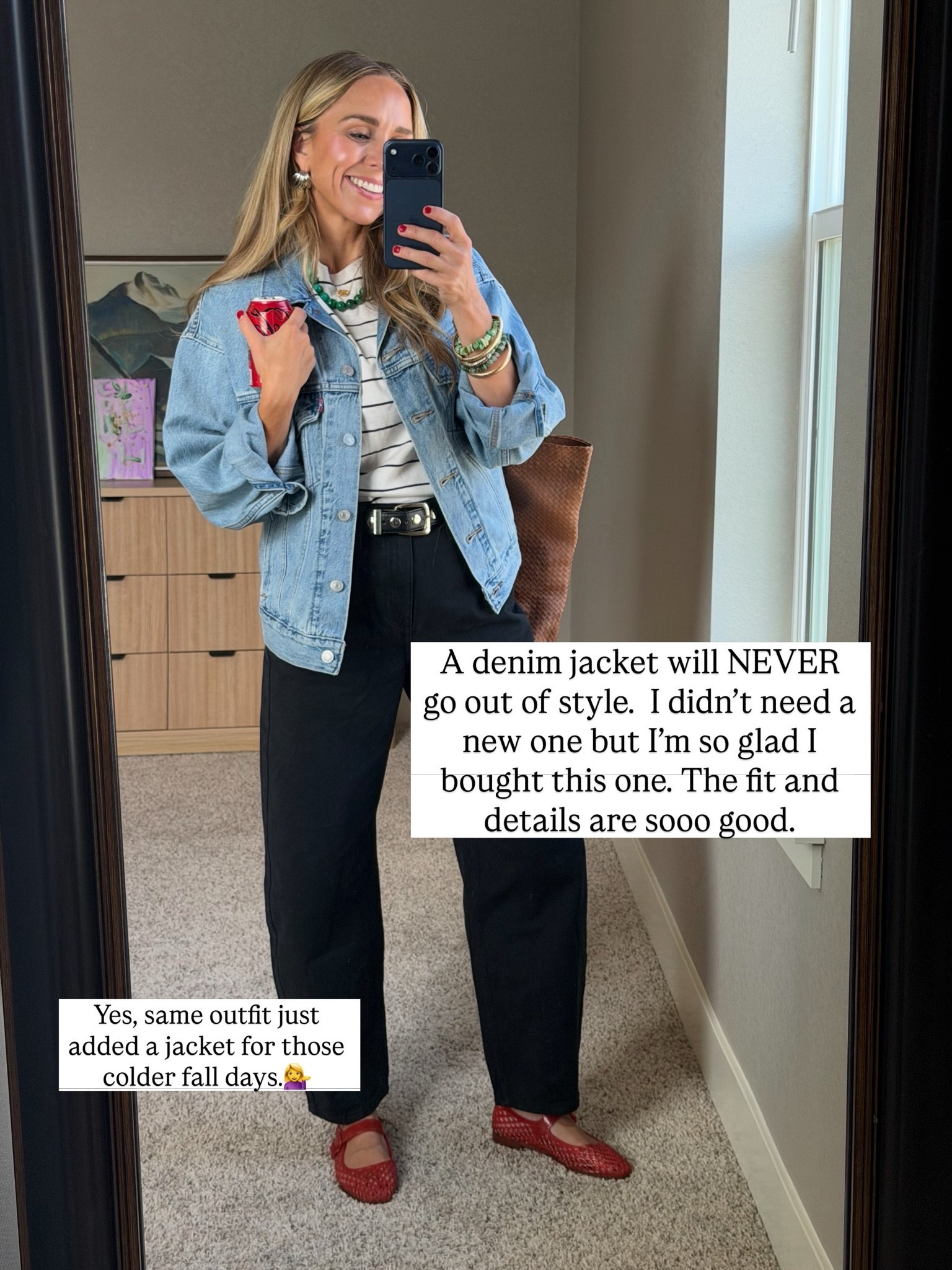 A denim jacket will never go out of style! 

I am a size small top and 2 or 26 bottoms.

#LTKgrwm #LTKmomlife #LTKootd