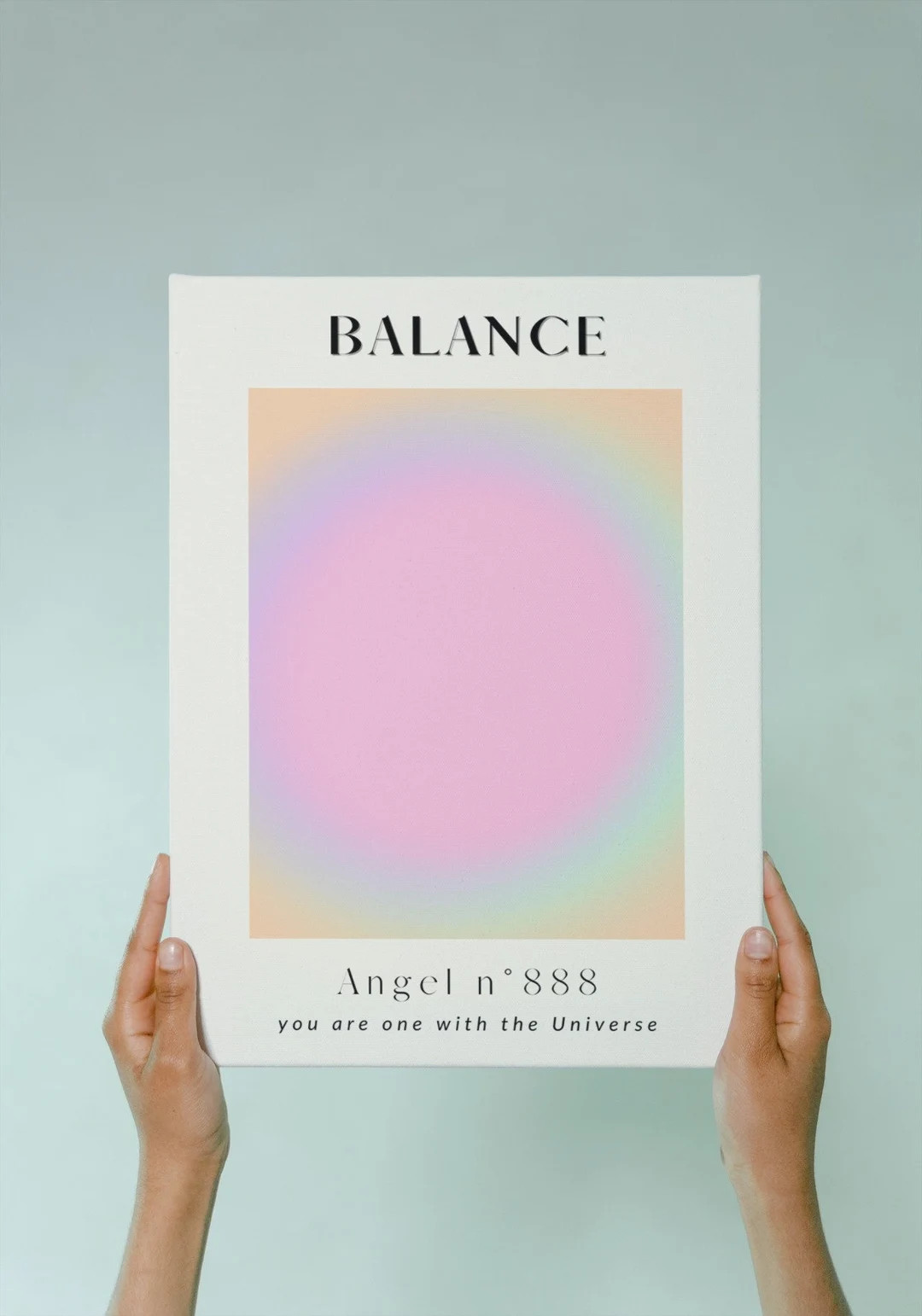 Mystical Poster Energy Numbers Angels 888 Libra Universe Trendy Spirituality Gradient Design Aest... | Etsy (UK)