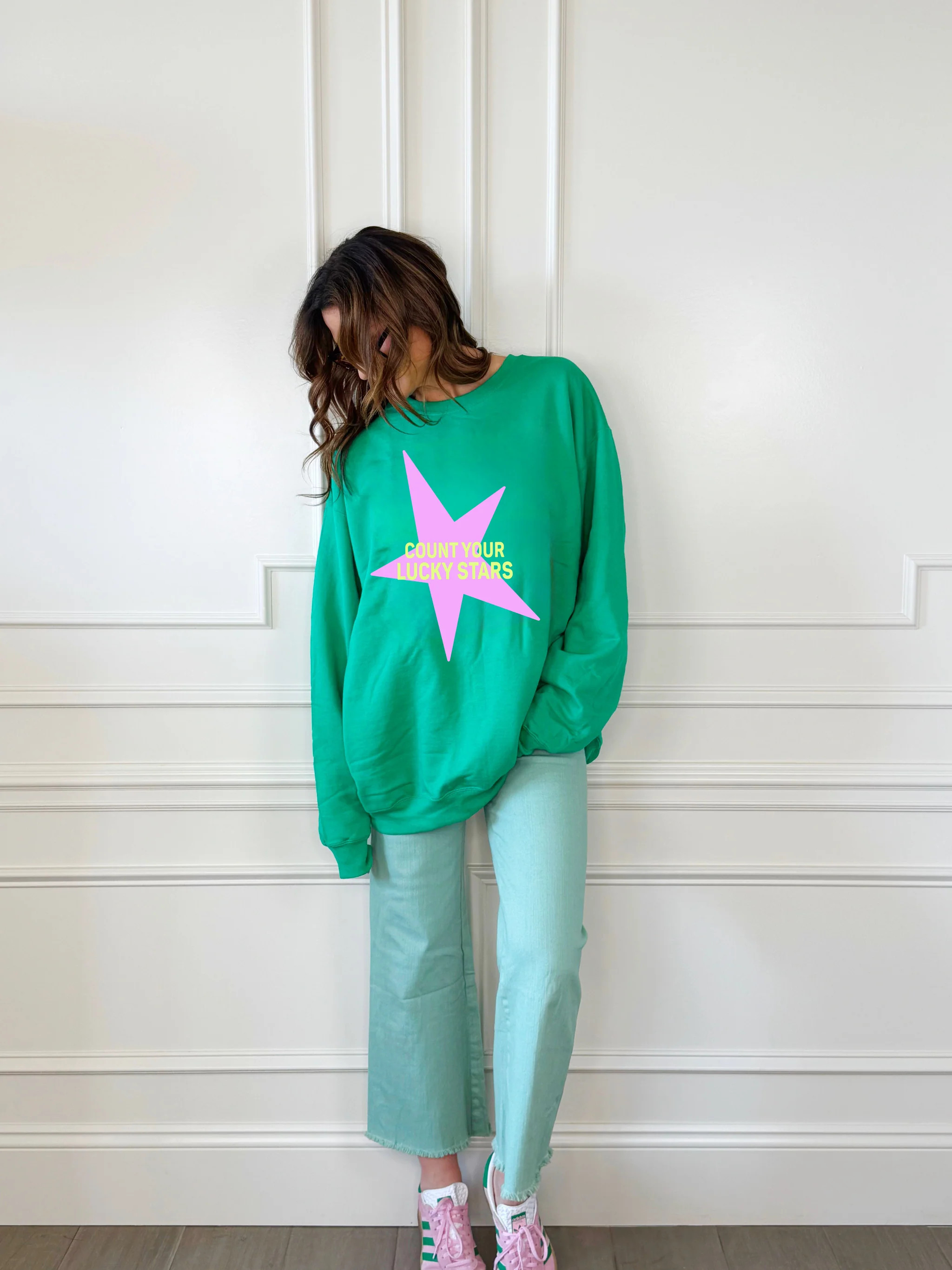 St. Pat's Count Your Lucky Stars Youth and Adult Sweatshirt | Poppy & Pine