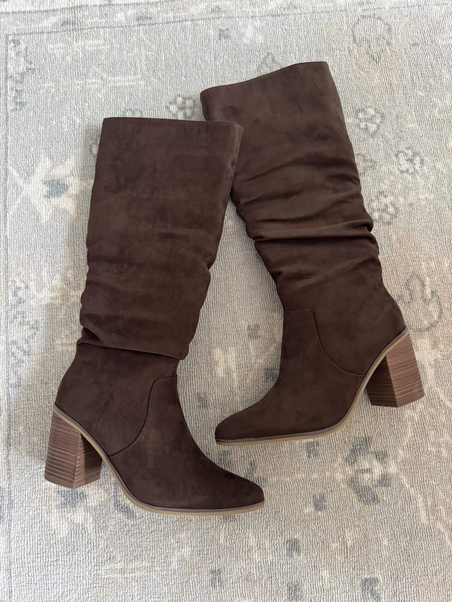 Can’t believe these chocolate brown boots are Target! They would be perfect for Thanksgiving or family photos! Fall shoes // fall boots // knee high boots // target shoes 

#LTKStyleTip #LTKShoeCrush #LTKSeasonal
