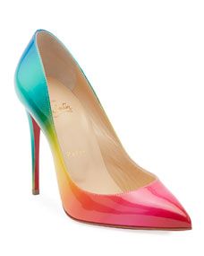 Pigalle Follies 100 Ombre Red Sole Pumps | Bergdorf Goodman
