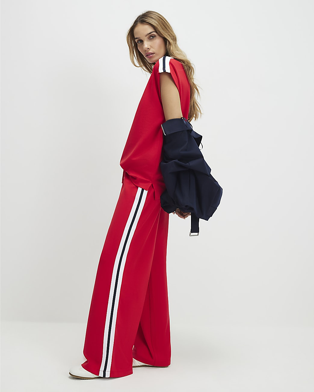 Red Tape Side Wide Leg Joggers | River Island UK & IE
