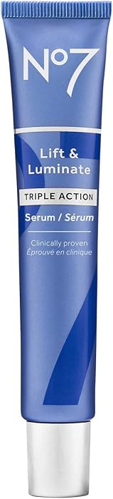 No7 Lift & Luminate Triple Action Face Serum, 50ml | Amazon (US)