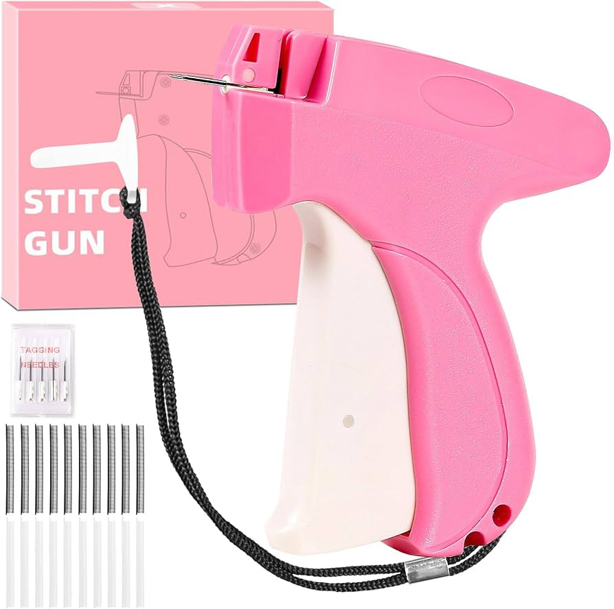 Stitch Gun for Clothes,Includes 6 Mini Needle,5000 Pcs Micro Fasteners(2500 White & 2500 Black) S... | Amazon (US)