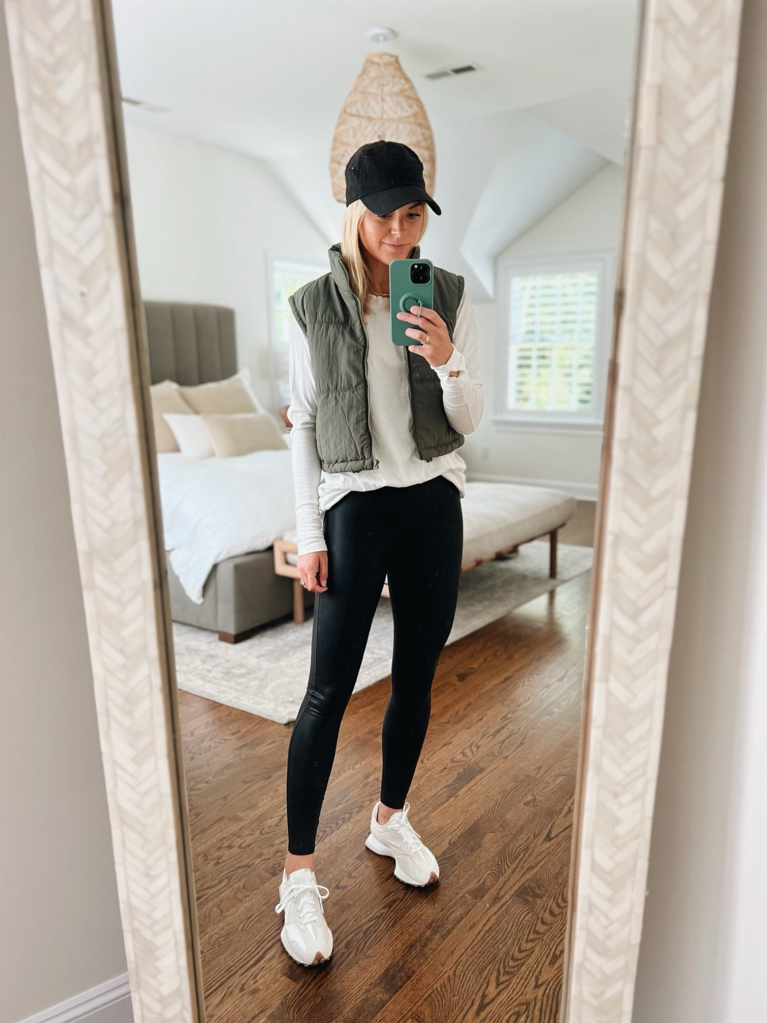 Nordstrom Anniversary Sale: everything under $100 
•vest (size small) $24.99, $35 after sale 
•layering tee (size XS, runs oversized) $34.99, $58 after sale
•faux leather leggings (size small) $64.99, $98 after sale 
•new balance sneakers (tts) $79, $100 after sale 

casual outfit, fall outfit, athleisure wear, travel outfit, fall basics 

#LTKSeasonal #LTKxNSale #LTKunder100