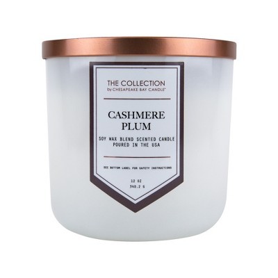12oz Jar Candle Cashmere Plum - The Collection By Chesapeake Bay Candle | Target