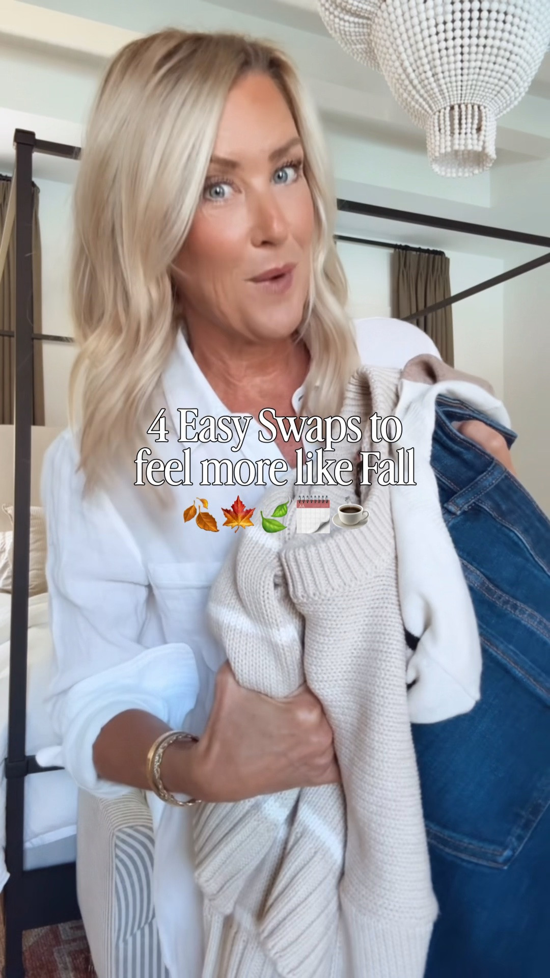 4 easy swaps for fall! Elevate your closet quickly with these simple swaps for fall. @Quince #quincepartner

Jeans: 26
Sweaters: small
Shirt: small 
Jacket: xs

#LTKSeasonal #LTKOver40 #LTKgrwm