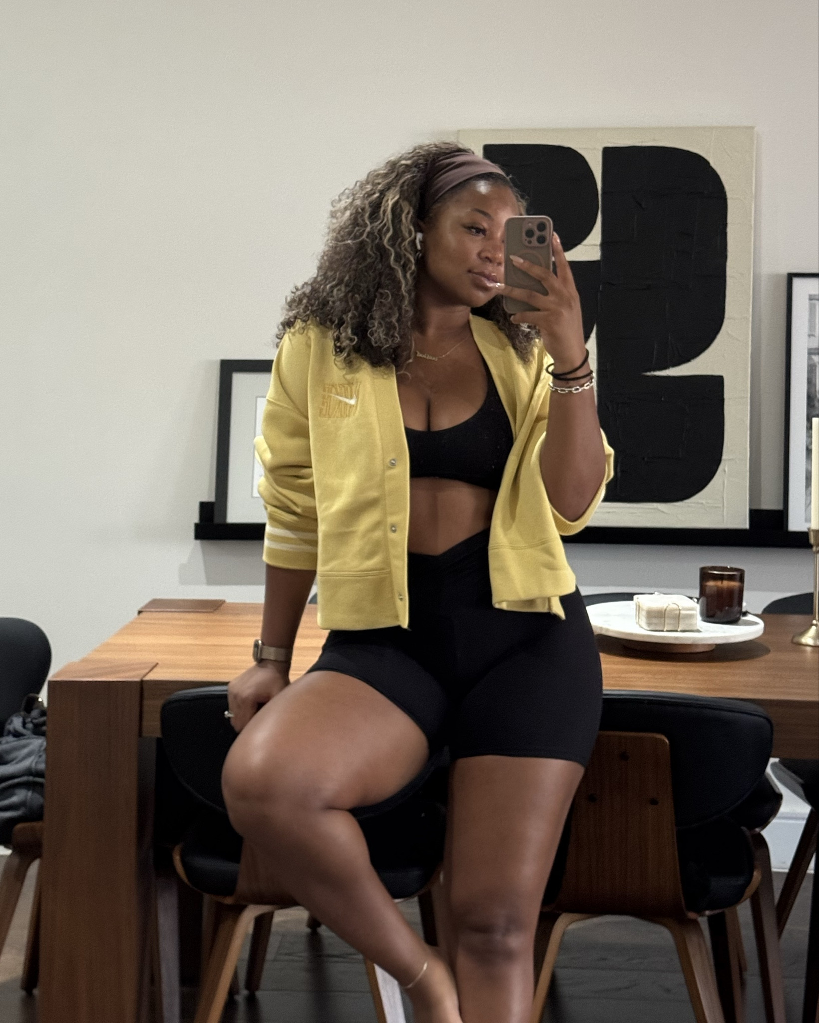 Pilates OOTD anyone? Hehe loveeee these cardigans. About to get the black! I wear a medium. Also fav workout shorts ever  

#LTKActive #LTKMidsize #LTKStyleTip