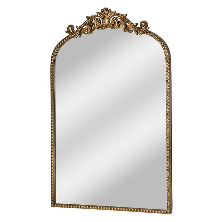 Better Homes & Gardens 20" x 30" Filigree Arch Metal Wall Mirror Decor in Gold | Walmart (US)