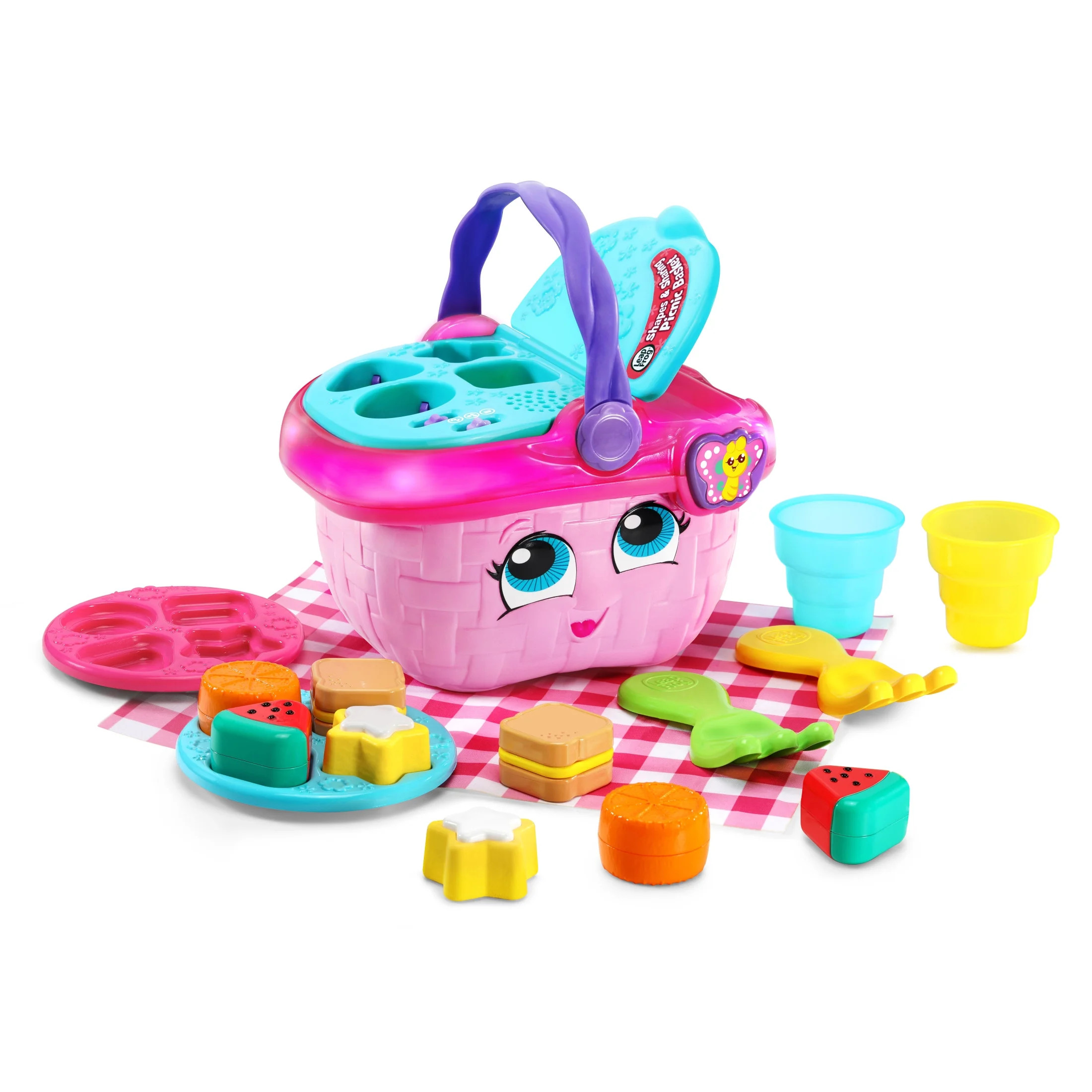 LeapFrog Shapes & Sharing Picnic Basket with Accessories, Baby and Toddler Toys | Walmart (US)