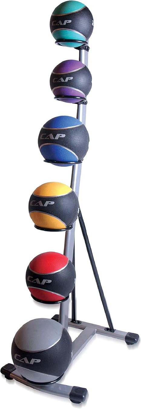 CAP Barbell Rubber Medicine Ball Set with Rack | Amazon (US)