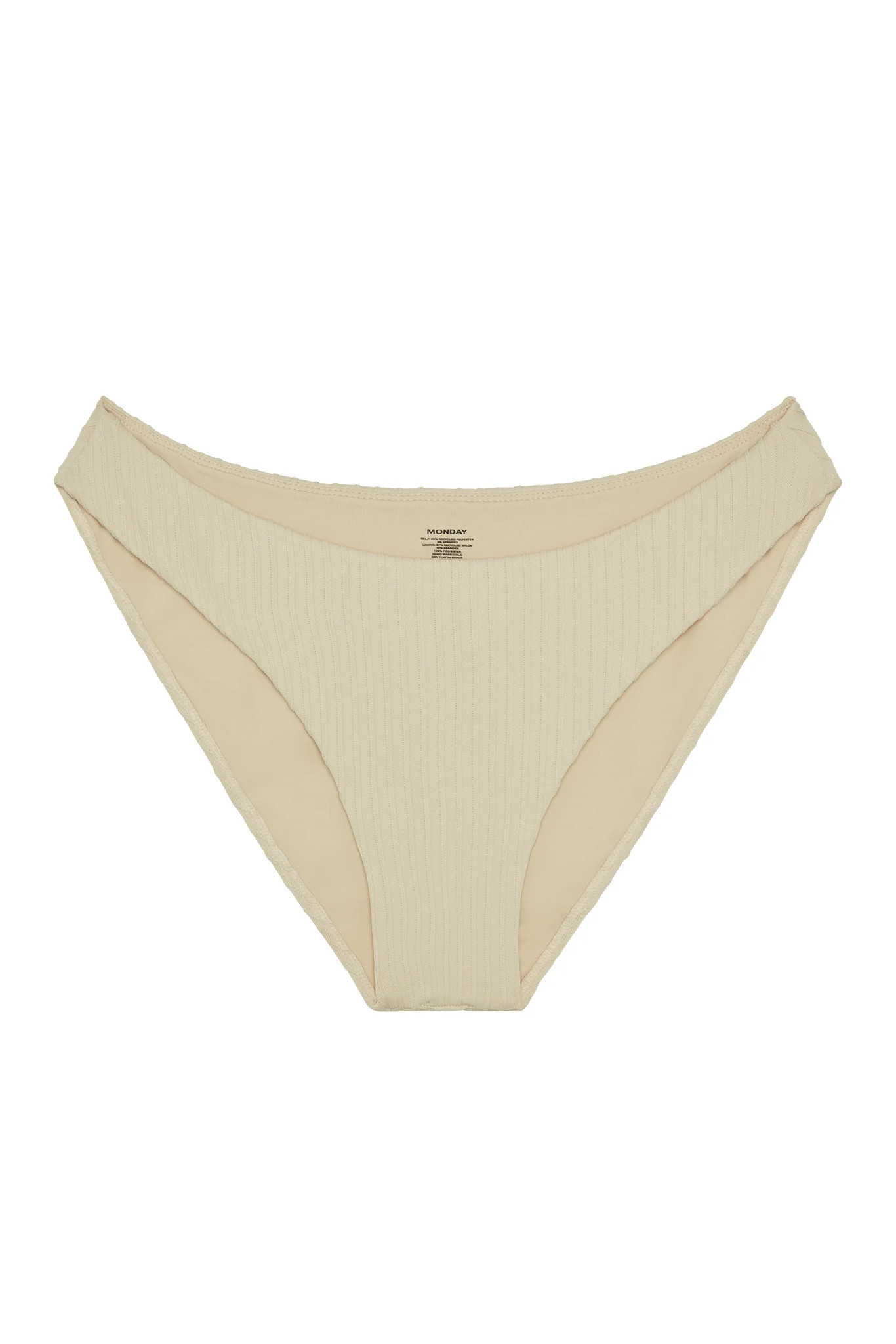 Seychelles Bottom - Vanilla Matte Rib | Monday Swimwear