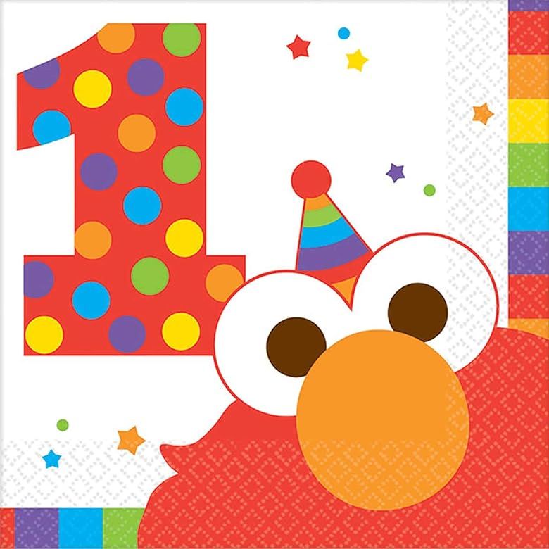 Elmo 1st Birthday Napkins | Amazon (US)