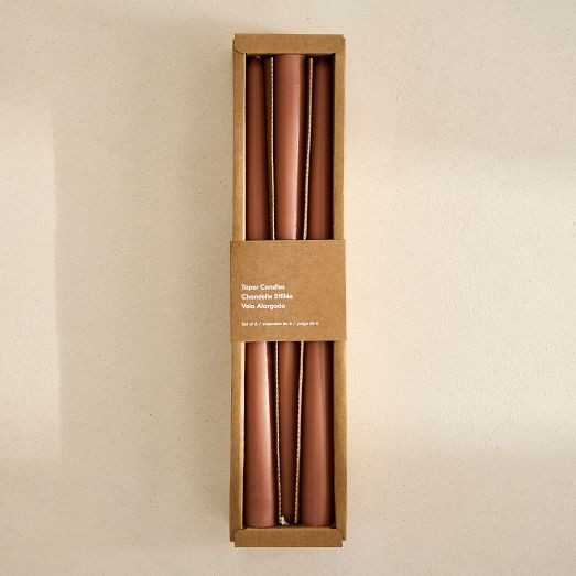 Signature Wax Taper Candles (Set of 6) | West Elm (US)