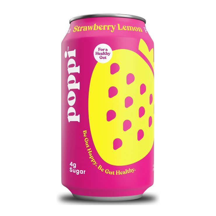 Poppi Strawberry Lemon Prebiotic Soda - 12 fl oz Can | Target