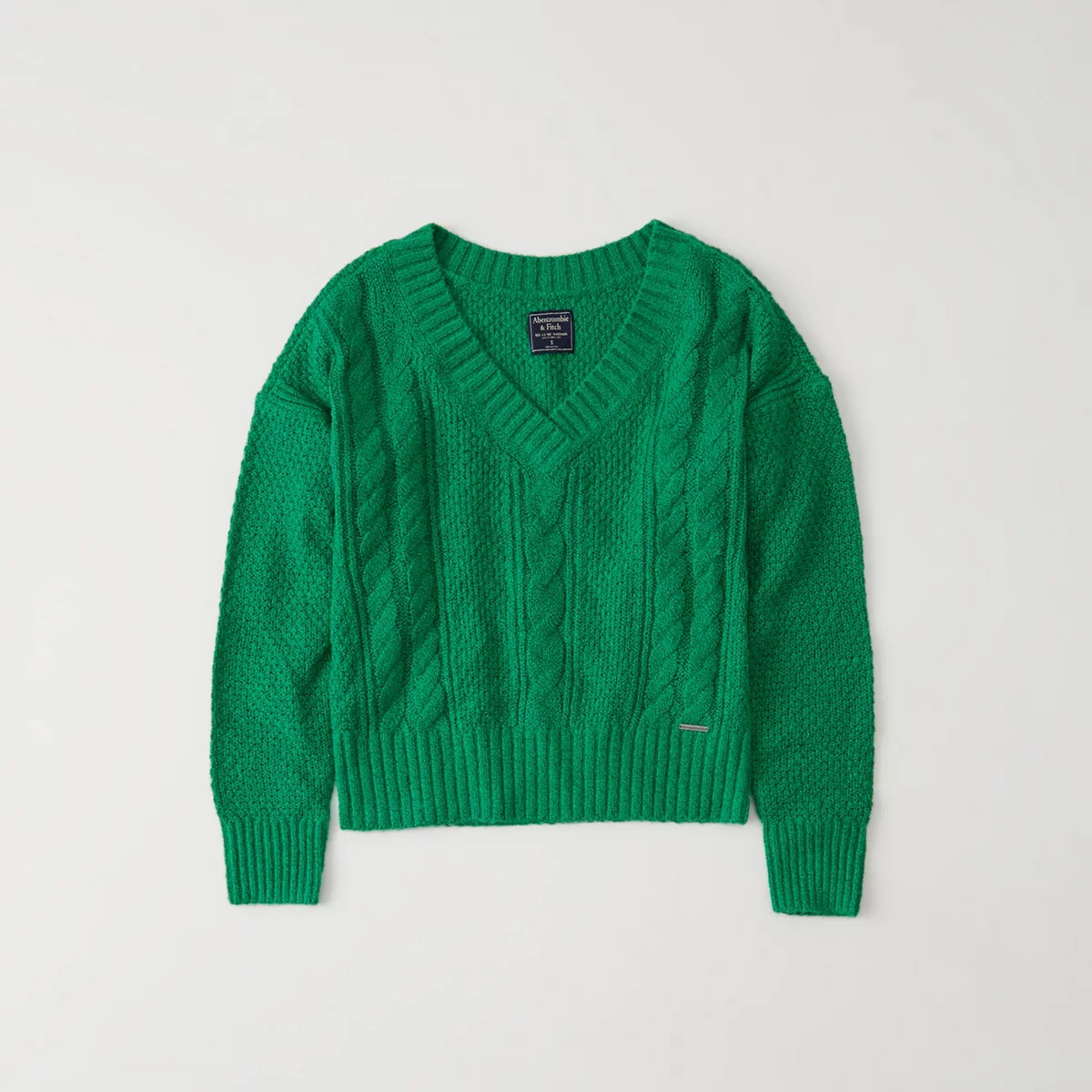 Cable V-Neck Sweater | Abercrombie & Fitch US & UK