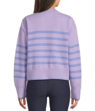 Addison Bay Junior Carlyle Stripe Print Scoop Neck Long Sleeve Sweater | Dillard's | Dillard's