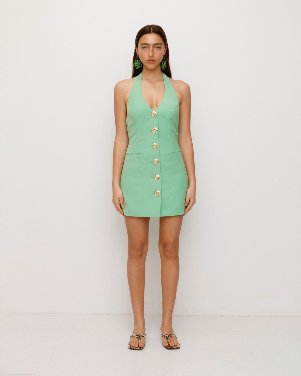 The Wolf Gang - Irida Vest Dress - Bodycon Dresses (Sage) Irida Vest Dress | THE ICONIC (AU & NZ)