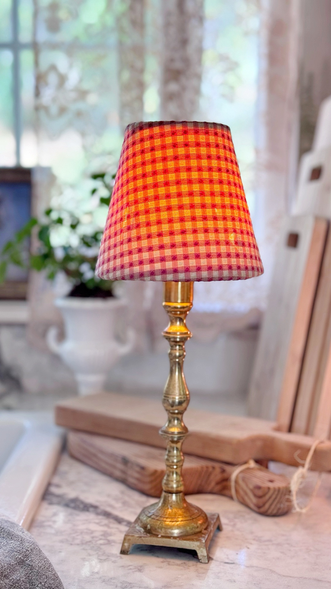 Turned a simple candlestick into the sweetest little lamp and I’m obsessed 🤍
Such an easy way to add cozy lighting without wiring — linking everything I used here ✨✨✨

#LTKHome #LTKOver40 #LTKmomlife