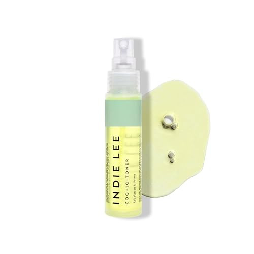 Indie Lee CoQ-10 Face Toner-Travel Size Refreshing, Hydrating Mist for All Skin Types - Hyaluronic Acid, Aloe + Chamomile - Alcohol + Essential Oil-Free Facial Toner-TSA Approved Travel Skincare(30ml) | Amazon (US)