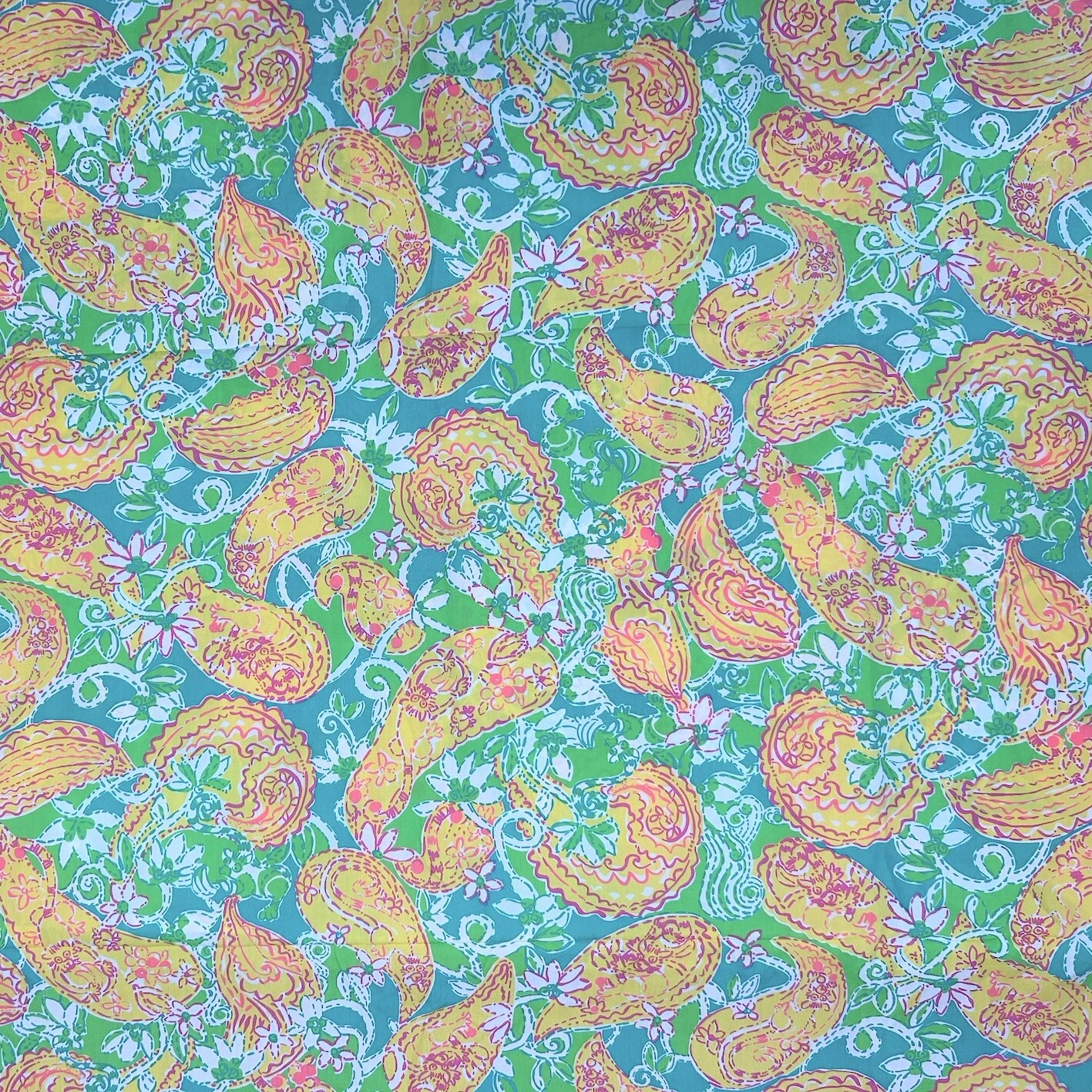 Lilly Pulitzer Cotton Poplin Fabric POP GOES THE LEMUR 36" X 57" | eBay US