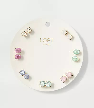 Loft Pastel Stud Earring Set | LOFT Outlet