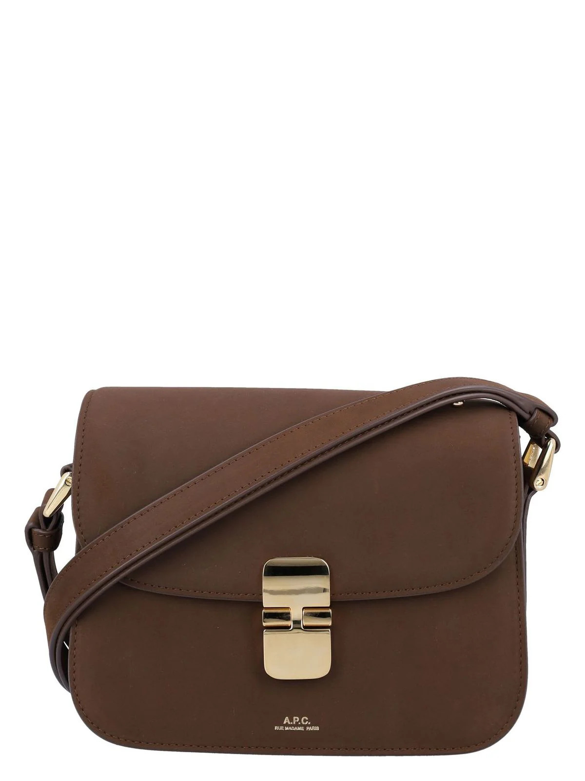 A.p.c. Women's Grace Small Shoulder Bag in Brown | 25PF61413PXCAT Color CAA | LOZURI