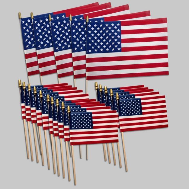 Valley Forge Flag 5ct Large American Flags with 15ct Small Flags | Target