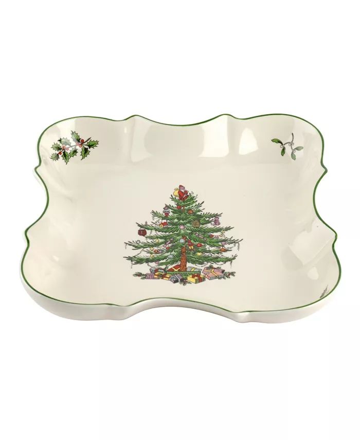 Spode Christmas Tree Devonia Tray - Macy's | Macy's