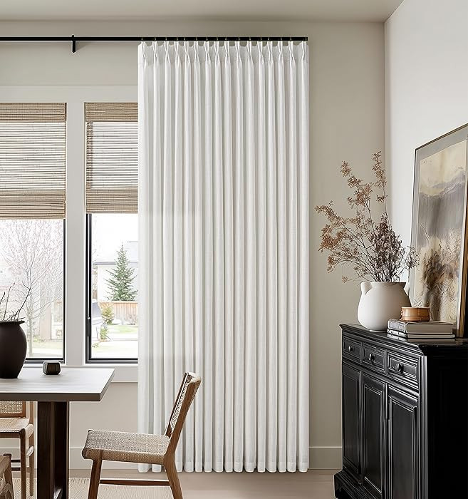 102 Inch Long Curtains for Living Dining Room Pinch Pleated Back Tab Light Filter Privacy That Le... | Amazon (US)