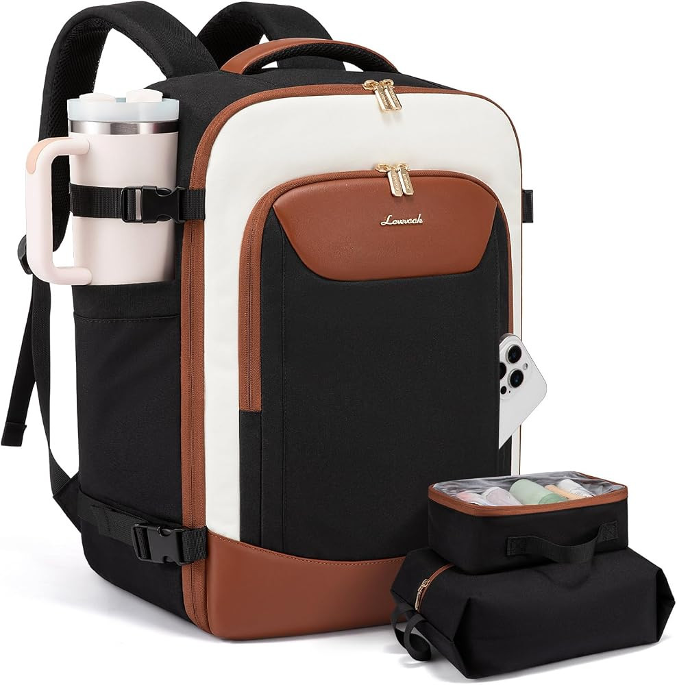 LOVEVOOK 50L Travel Backpack for Women Men, Large Carry on Backpack for Airplanes TSA Personal It... | Amazon (US)