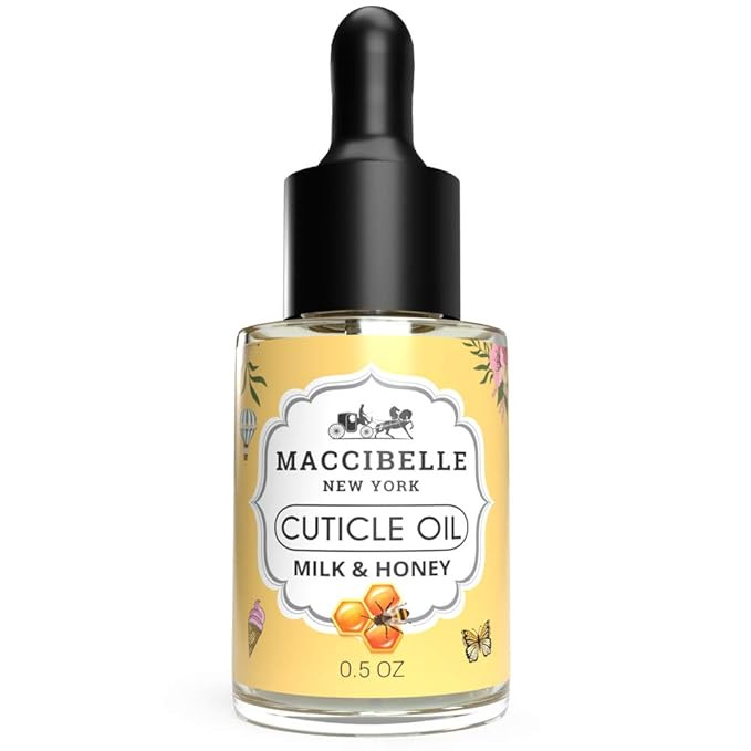 Maccibelle Cuticle Oil 0.5 oz - Heals Dry Cracked Cuticles (Milk and Honey, 0.5 Fl Oz) | Amazon (US)