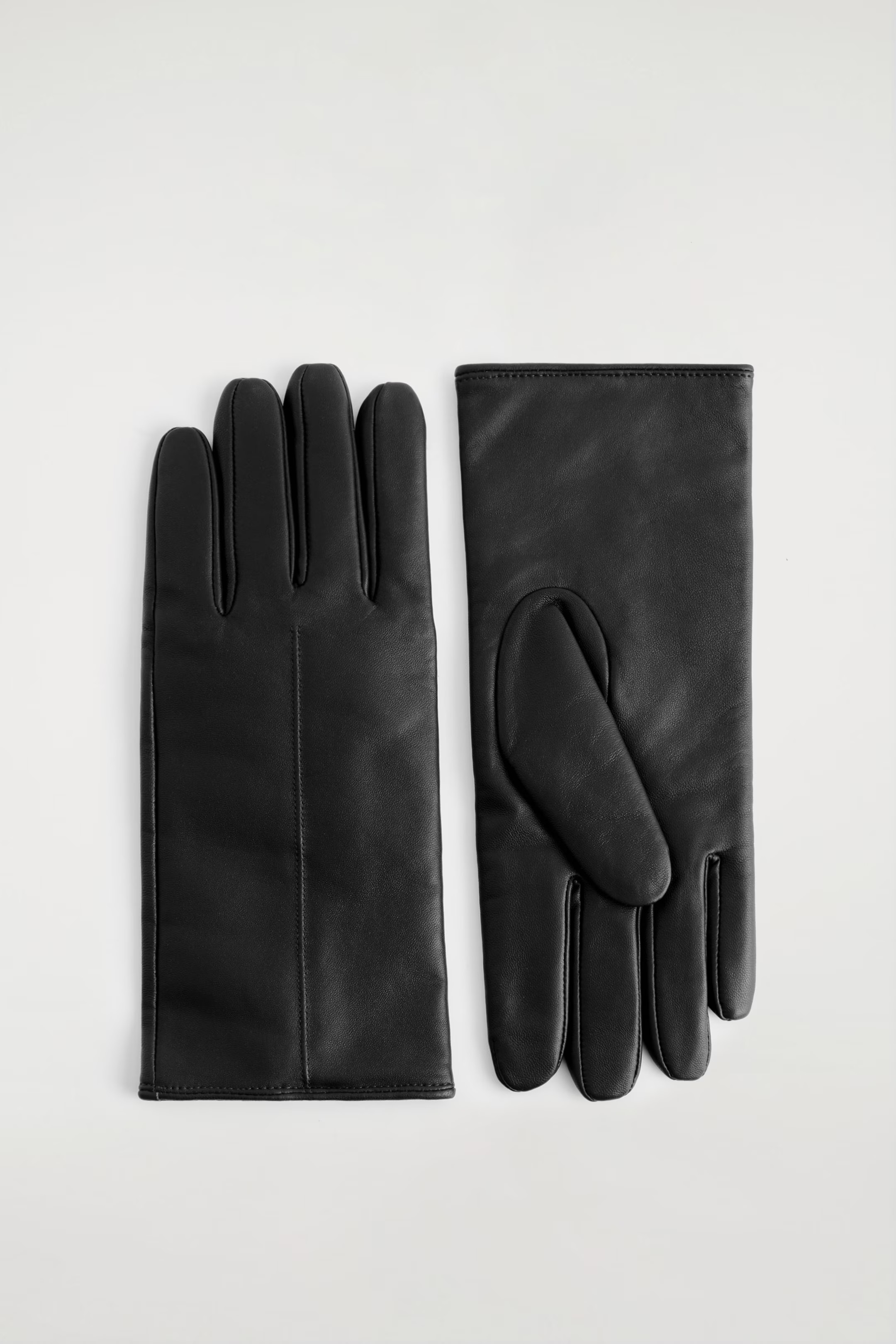 CASHMERE-LINED LEATHER GLOVES - BLACK | COS GB | COS UK