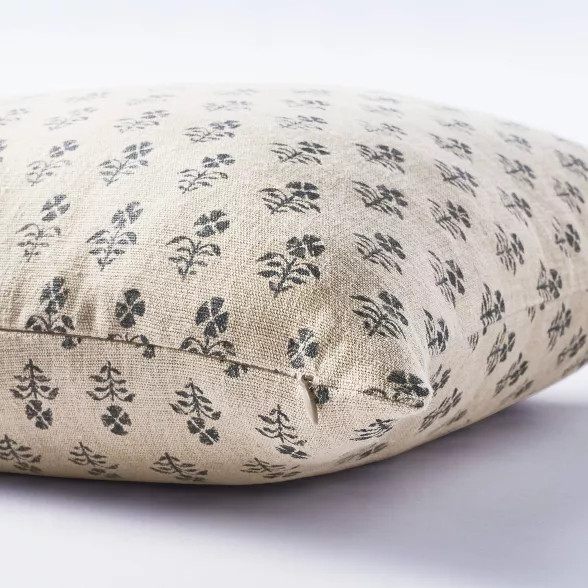 Floral Block Print Throw Pillow - Threshold™ designed with Studio McGee | Target