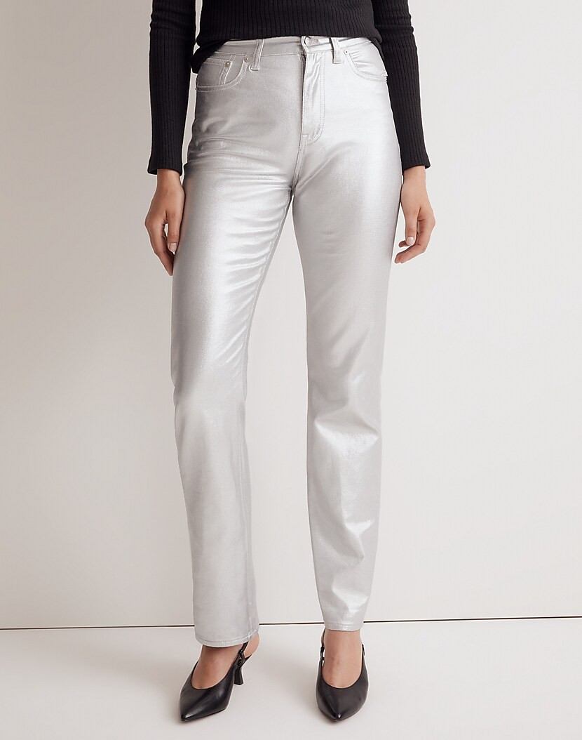 The '90s Straight Jean in Silver Foil | Madewell