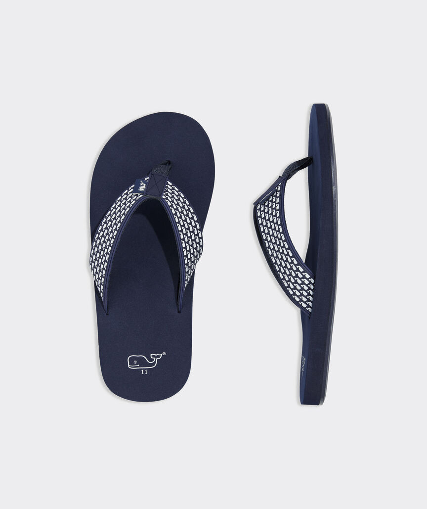Boys' Micro Whale Foam Flip Flops | vineyard vines