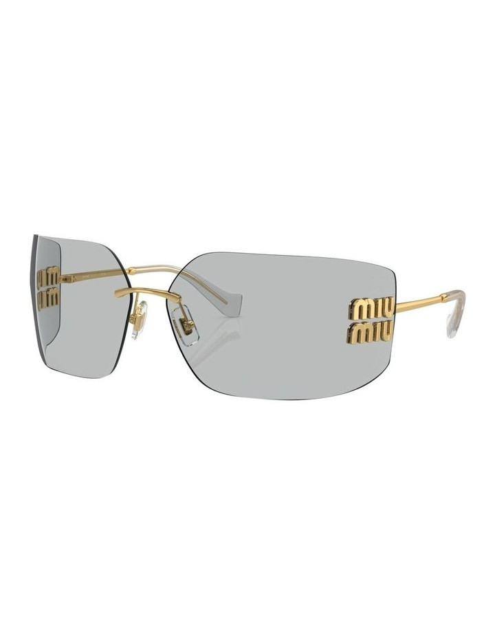 Miu MiuMU 54YS Sunglasses in Gold | Myer