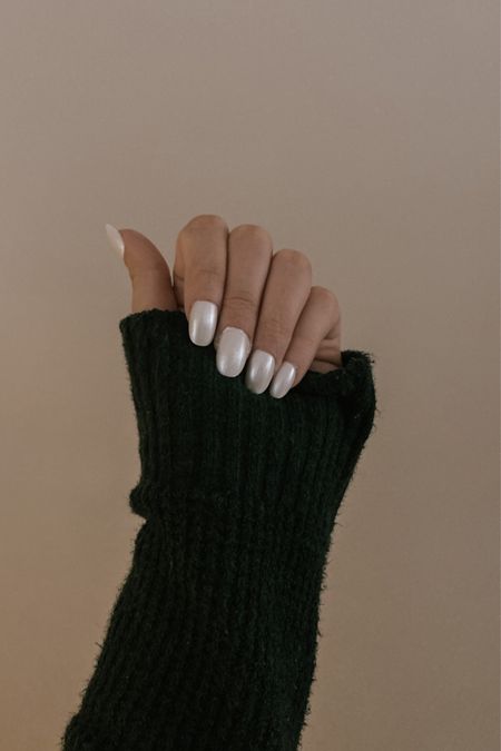 At home pearly white nails 🫶

#LTKbeauty #LTKunder50 #LTKSeasonal