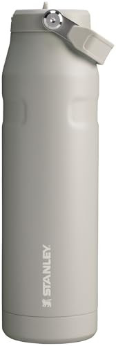 STANLEY IceFlow Flip Straw 2.0 Water Bottle 36 OZ | Built-In Straw with Larger Opening | Lightweight & Leak-Resistant | Insulated Stainless Steel | BPA-Free | Ash | Amazon (US)
