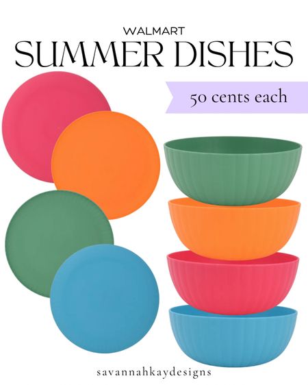 So perfect for all the summer backyard parties or just to have for all the lunches and snacks! Cutest colors and for the best price!

#walmarthome #dinnerware #kitchen @walmarthome #plates #bowls #cups

#LTKhome #LTKSeasonal #LTKfindsunder50