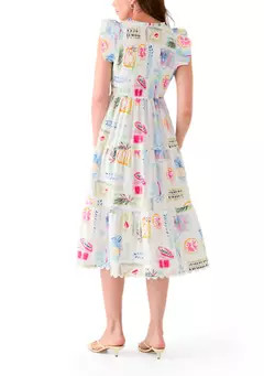 Crown & Ivy™ Women's Smocked Split Neck Dress | Belk