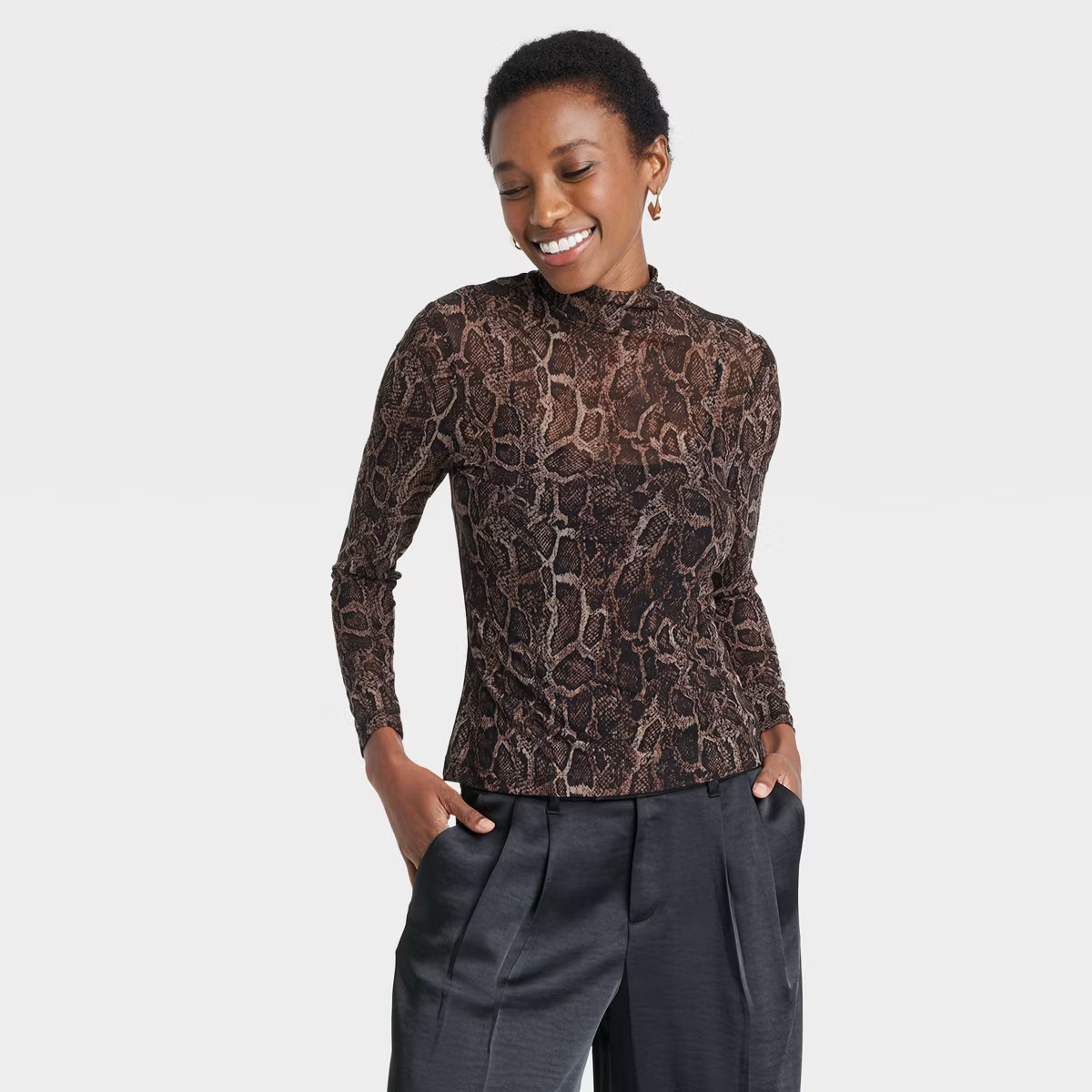 Women's Long Sleeve Fitted T-Shirt - A New Day™ | Target