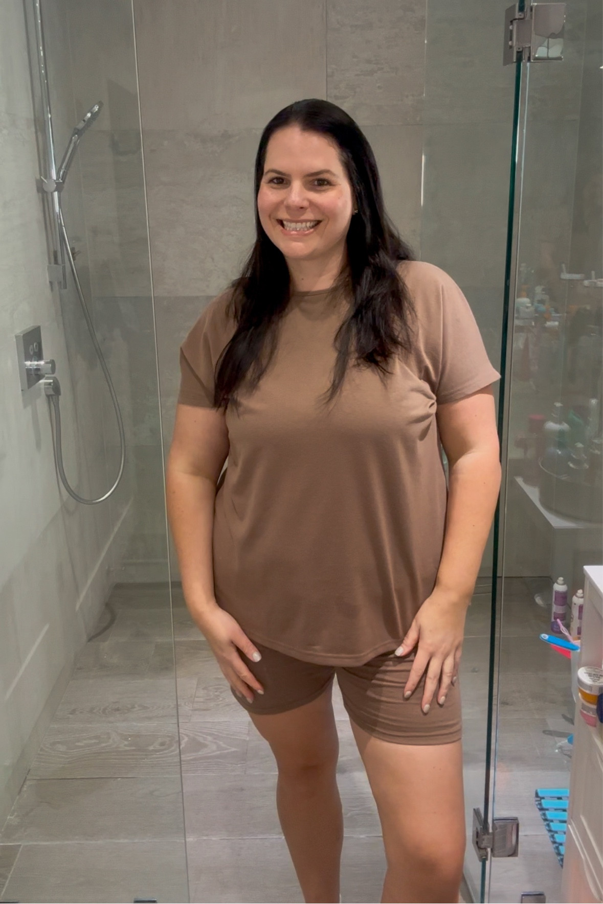 Ekouaer Women's Pajamas Set 2 Piece Cap Sleeve Loungewear Oversized Top Biker Shorts Set Short Sleeve Tracksuit

#LTKTravel #LTKHome #LTKStyleTip